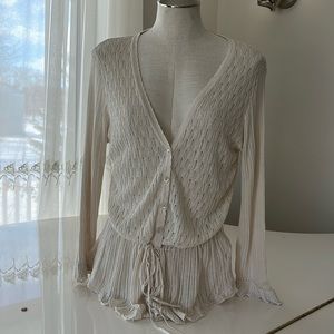 Karen Kane lightweight knit silk blend cardigan